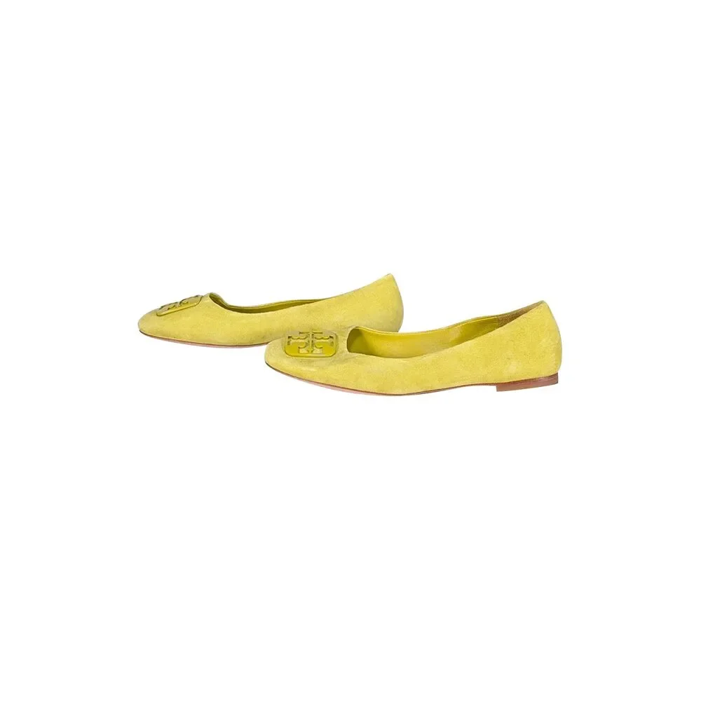 Tory Burch - Green Suede Flats Sz 9